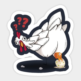 The Chicken And The Dino Egg Sticker